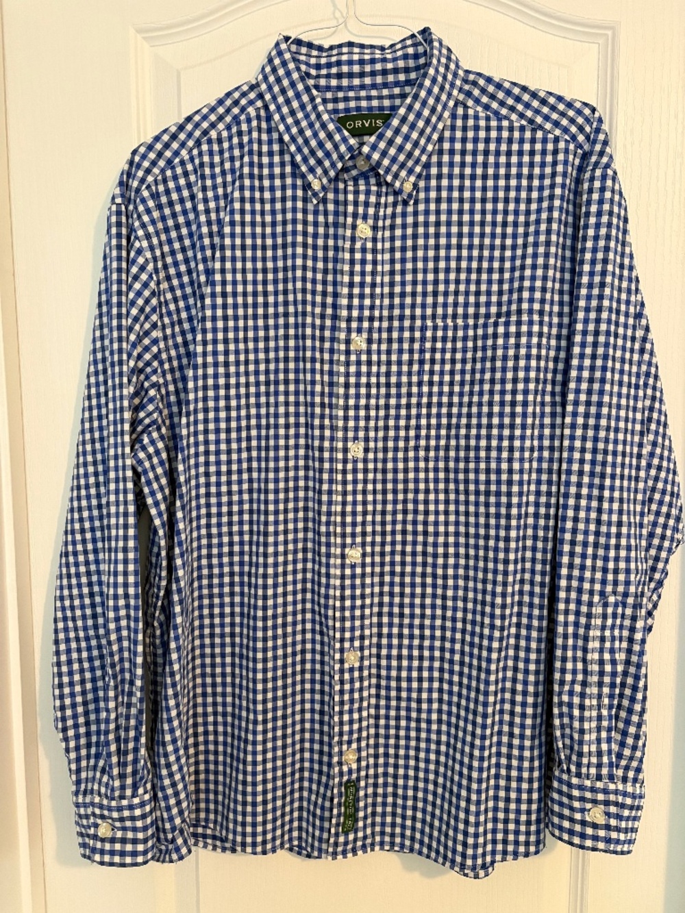 Orvis XL Plaid Button Down Shirt Twill Long Sleeve Men’s